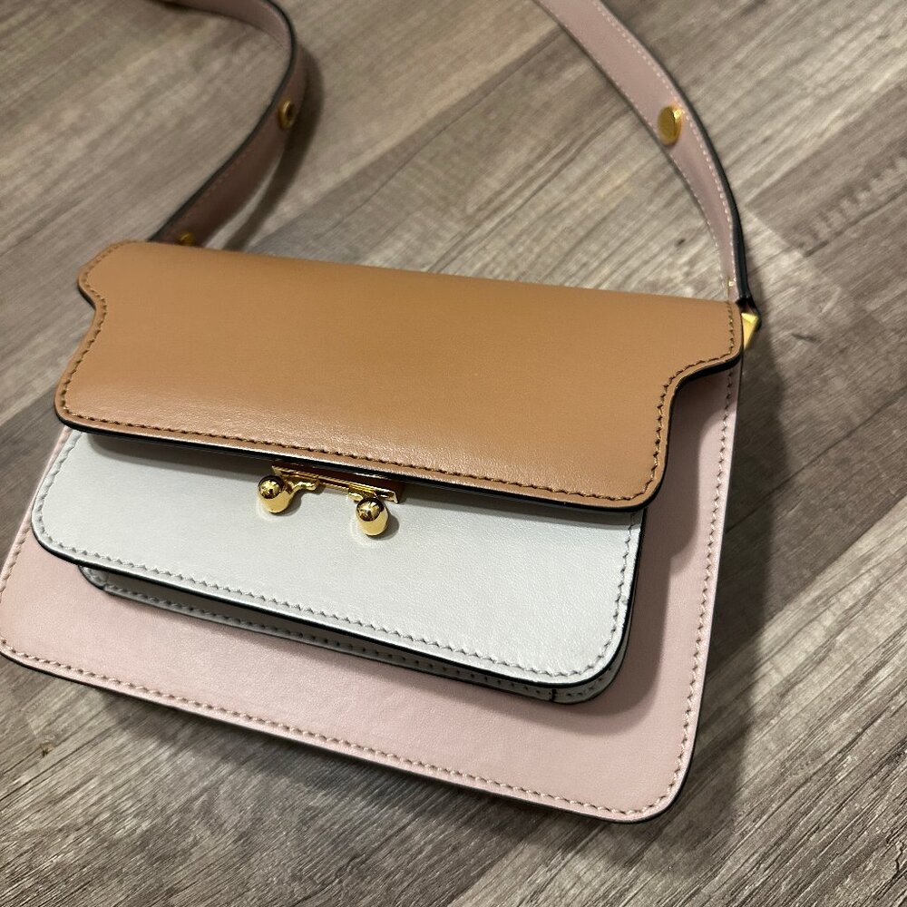 Marni Smooth Leather Mini Trunk Bag